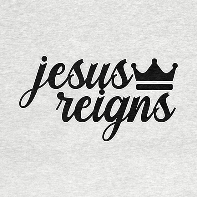 Jesus Reigns Christian by nextneveldesign